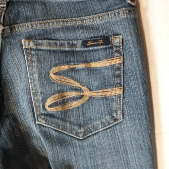 7 SEVEN Women Jeans  Denim Medium Wash Size 8 - Picture 4 of 12